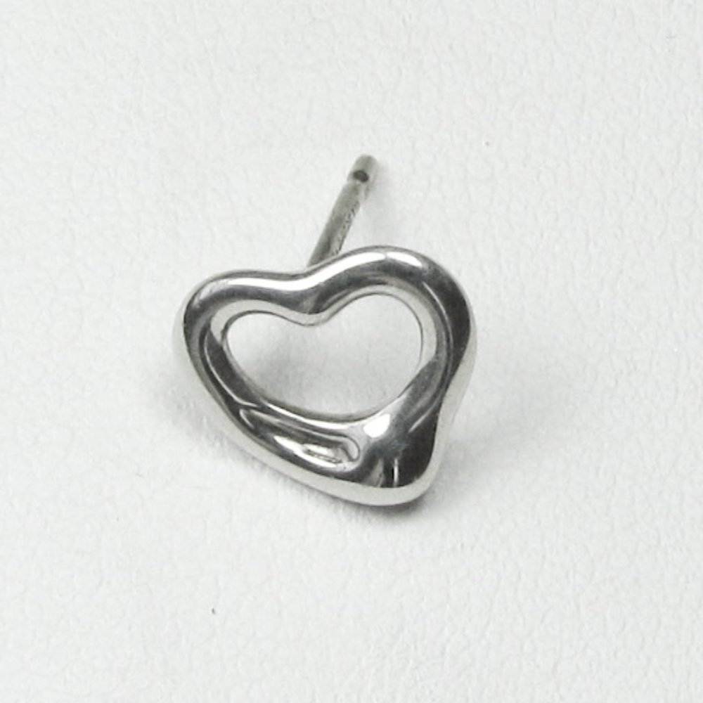 Tiffany & Co. Open Heart Single Earring, Sterling Silver